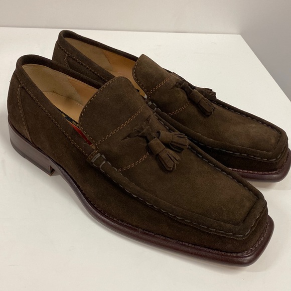 Caporicci calf leather suede vintage loafers never been worn still in box.